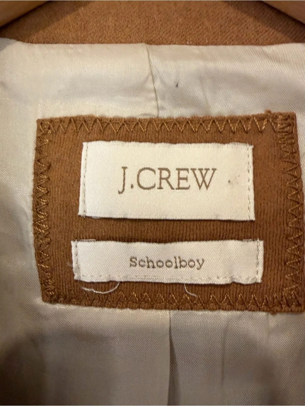 J. Crew Schoolboy Camel Blazer